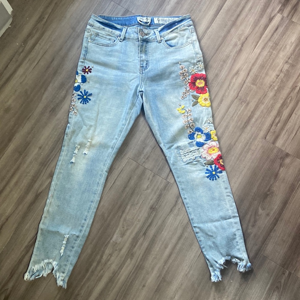 Embellished jeans